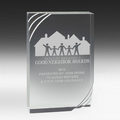 1 1/4" Thick Freestanding Acrylic Awards - 5 1/2" (Screen Print)